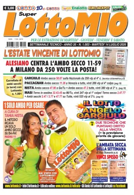 Lottomio di Martedi N.1003 - 14 Luglio 2026