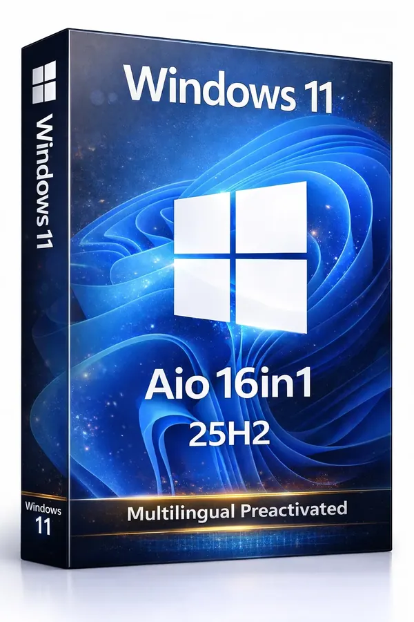 Windows 11 Aio 16in1 25H2 Build 26200.8875 (No TPM Required) Multilingual Preactivated July 2026