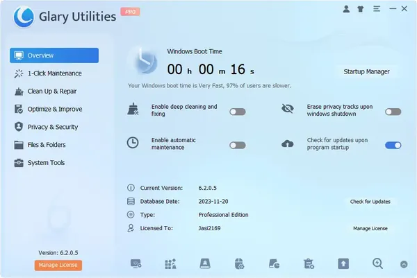 Glary Utilities Pro 6.45.0.49 Multilingual