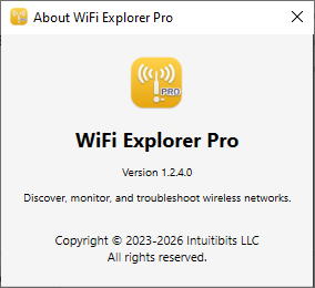 WiFi Explorer Pro 1.2.4.0