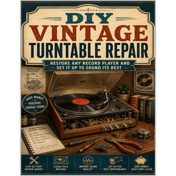 DIY Vintage Turntable Repair: Restore Any Record Player and Set It Up to Sound Its Best