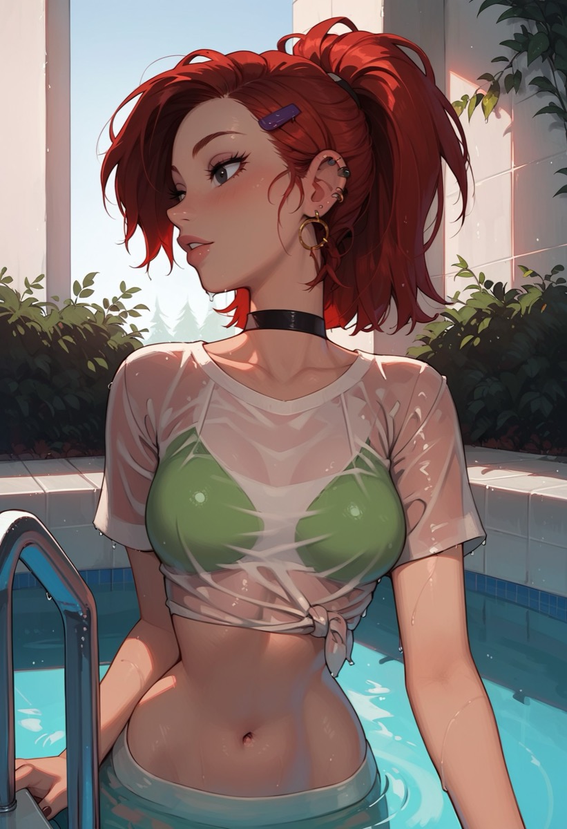 LowFireStudios - Poolside with Frankie Foster AI Porn