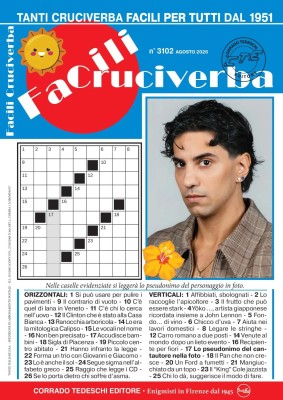 Facili Cruciverba N.3102 - Agosto 2026