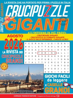 Crucipuzzle Giganti N.60 - Agosto 2026